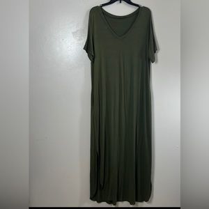Husk Ary dress women’s XXL green maxi